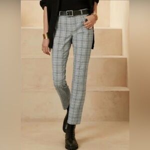 Banana Republic Gray Plaid Sloan Pants
